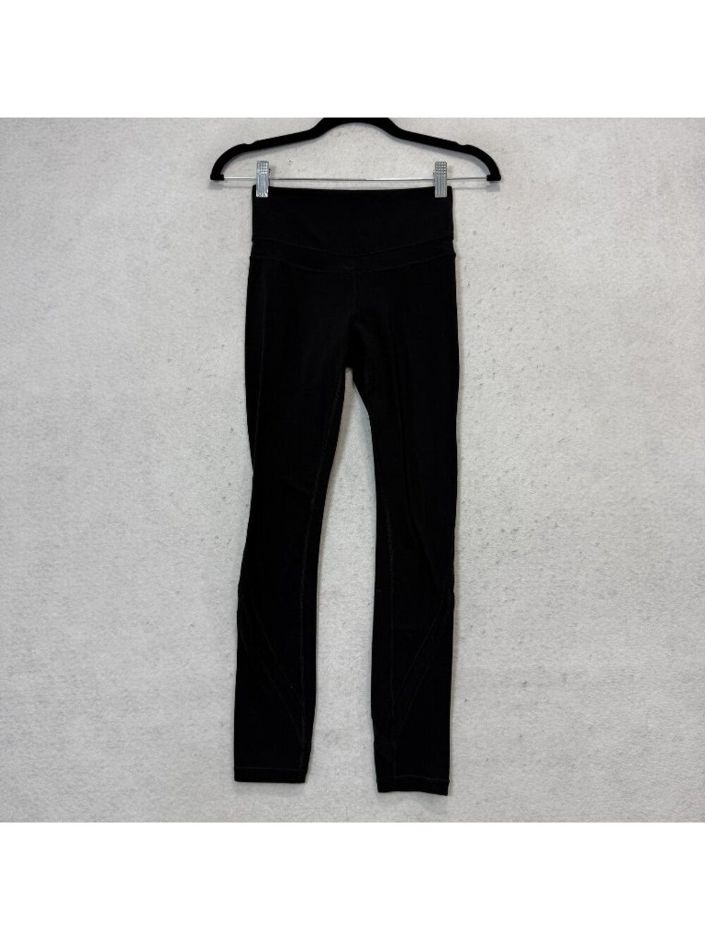 Athleta Leggings Womens XXS Black Ankle Mesh Panel Skinny Yoga Athletic Stretch